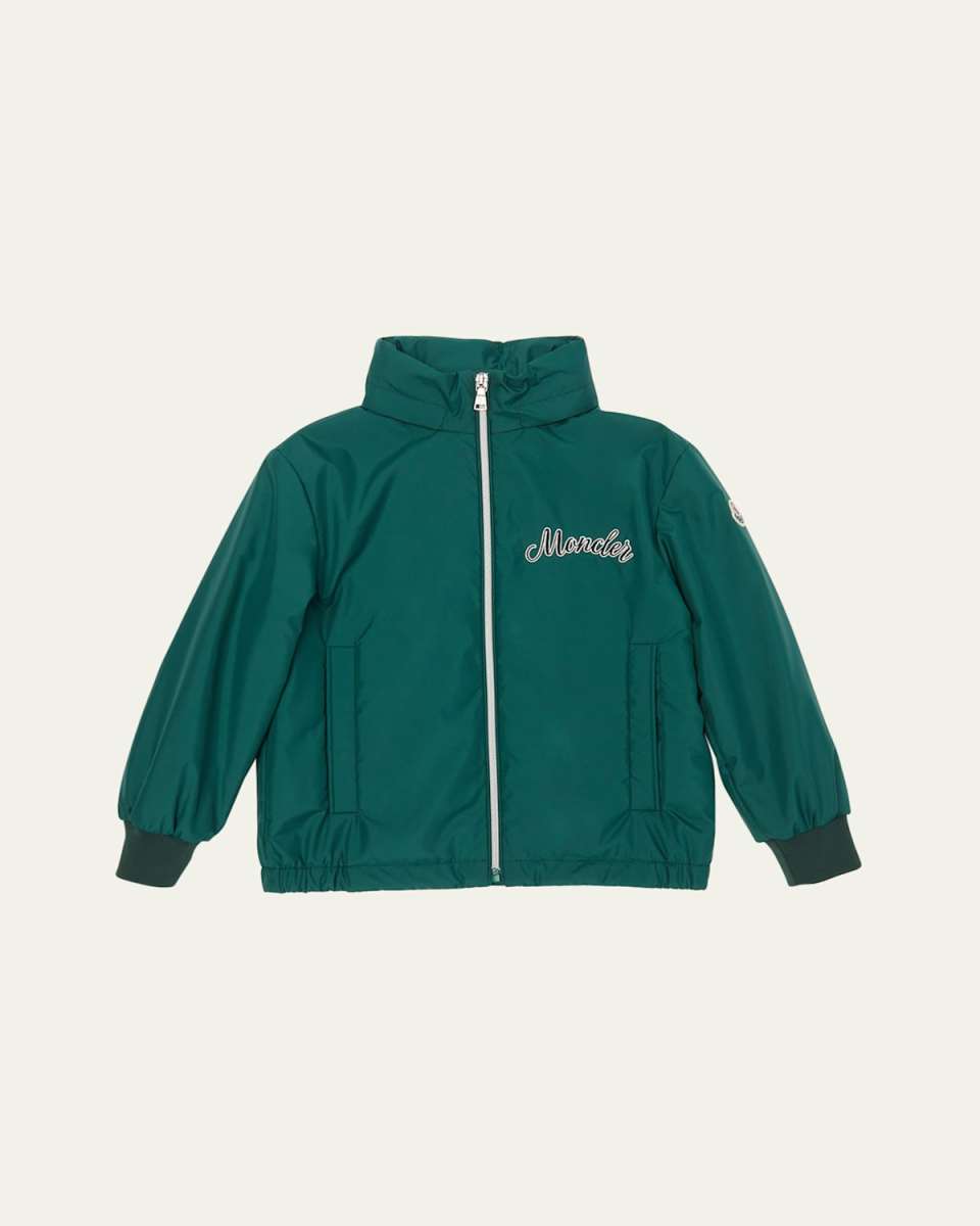 Boy's Corin Logo-Print Windbreaker, Size 8-10